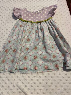 Matilda Jane Lavender Polka Dot and Floral Dress